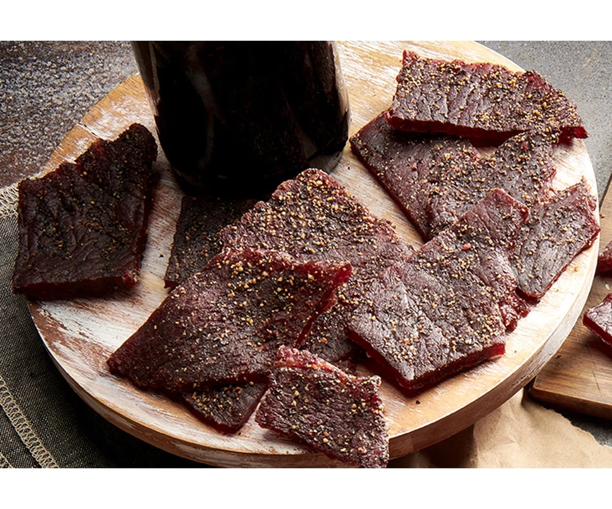 Black Peppered Beef Jerky Strips, 30-Count, 15-Ounce K8447