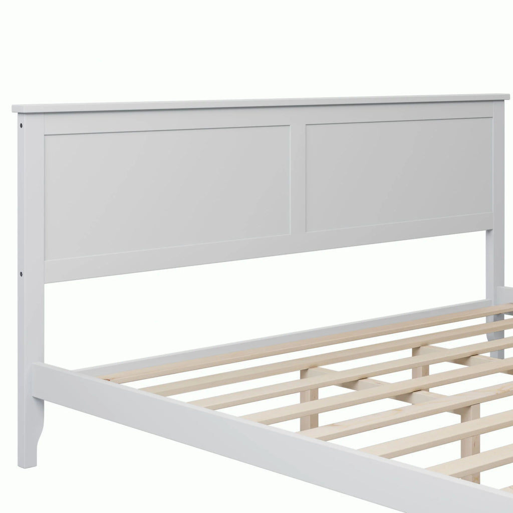 Solid Wood King Platform Bed C7738