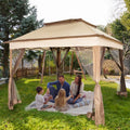 10x10ft Outdoor Canopy Gazebo with Netting I288