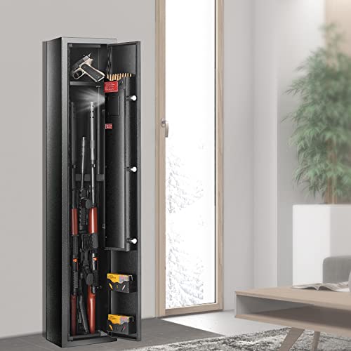 6-8 Rifles Gun Safe with Fingerprint & Digital Keypad Lock L642