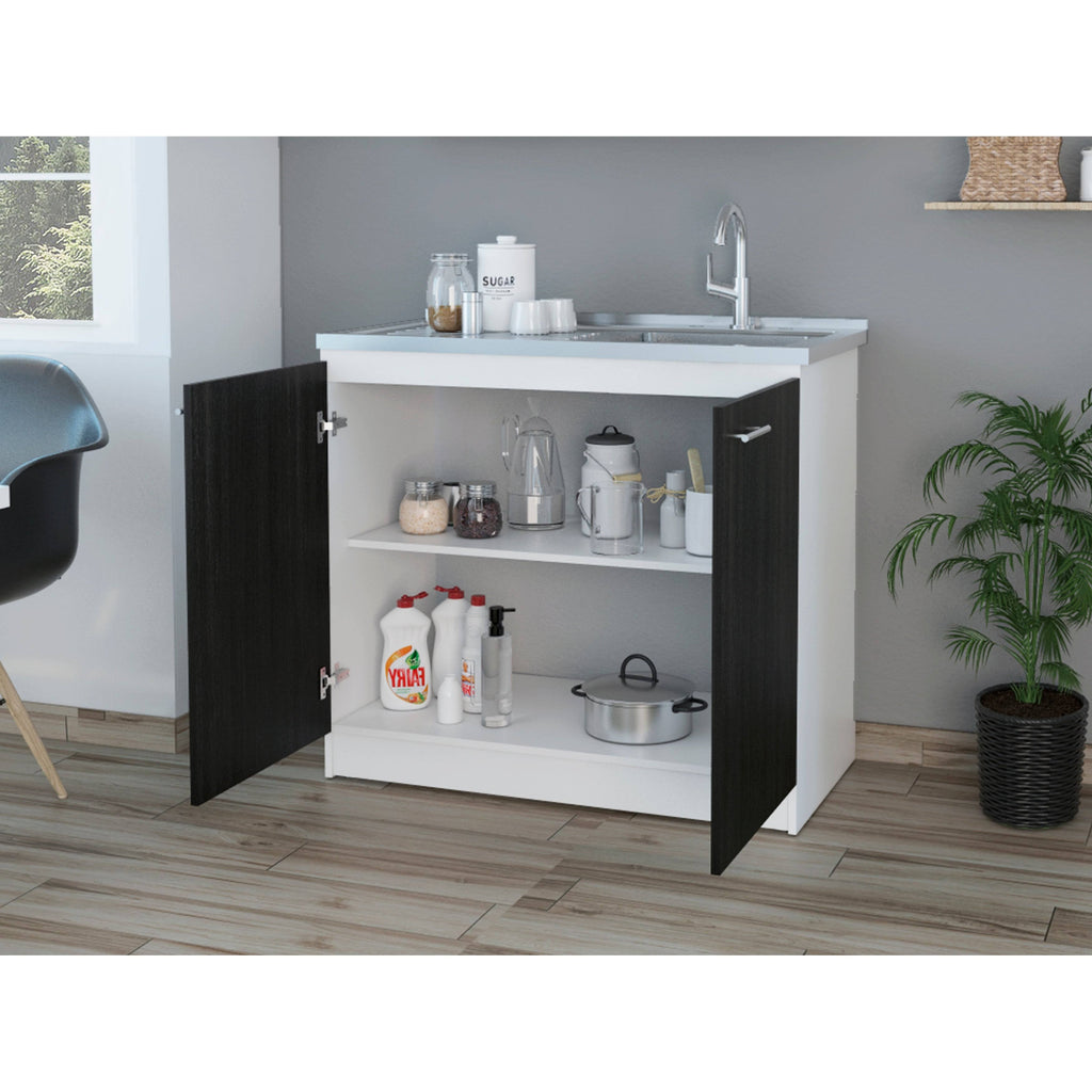 Espresso Utility Sink Cabinet W1865
