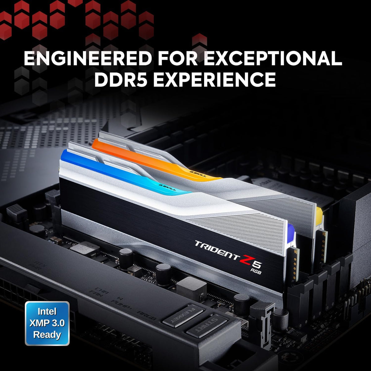 DDR5 RAM 32GB (2x16GB) 5600MT/s CL30-36-36-89 1.25V Desktop Computer Memory UDIMM Metallic Silver L981983