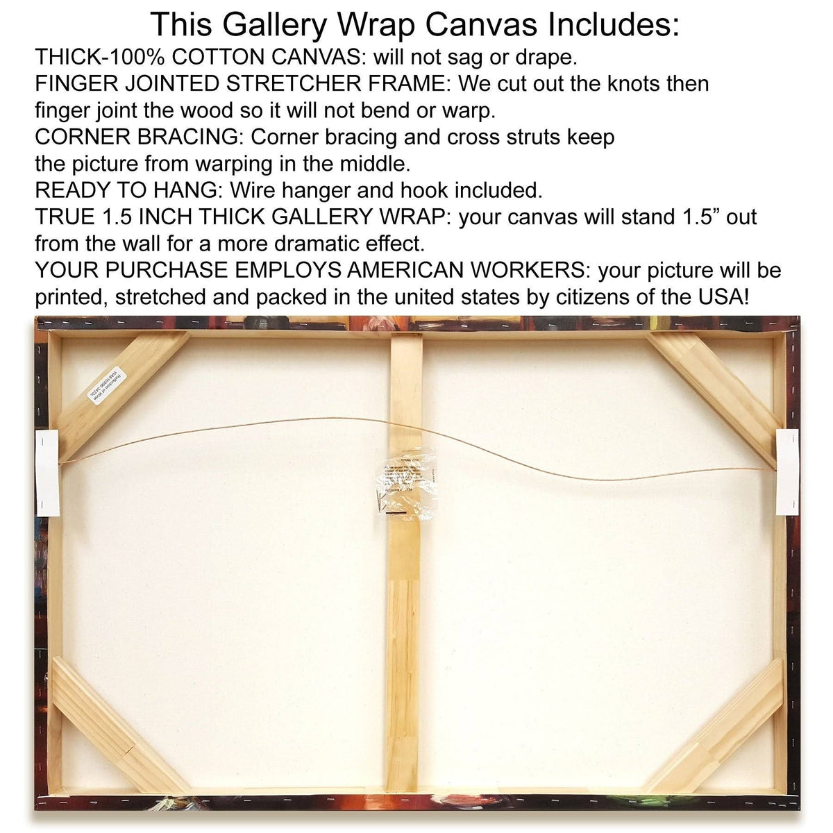 Starry Words II Gold Giclee on Gallery Wrap Canvas W6752