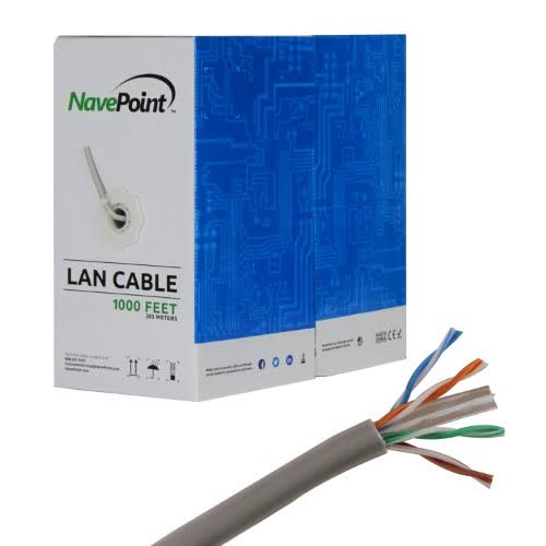 Cat6 UTP CCA Ethernet Cable 1000 ft Grey R12842