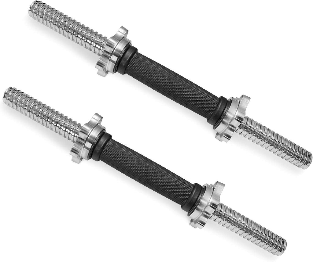 Threaded Dumbbell Handles Adjustable Dumbbell Bar Handles 1 inch Standard Weight Plate Pair P347653