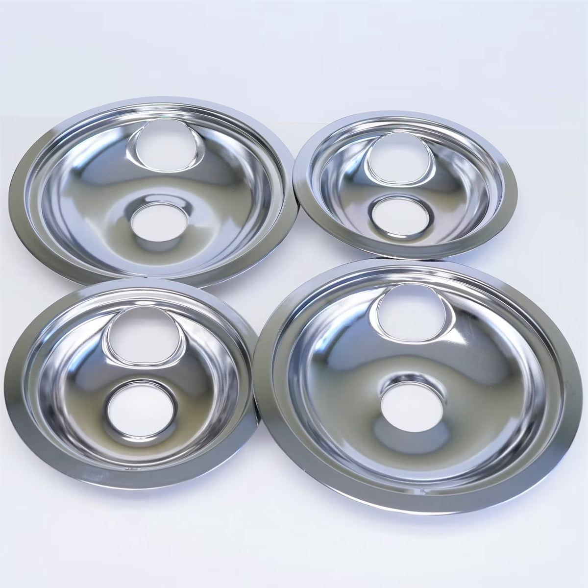 Chrome Range Burner Bibs Bowls PKG 2 F559475