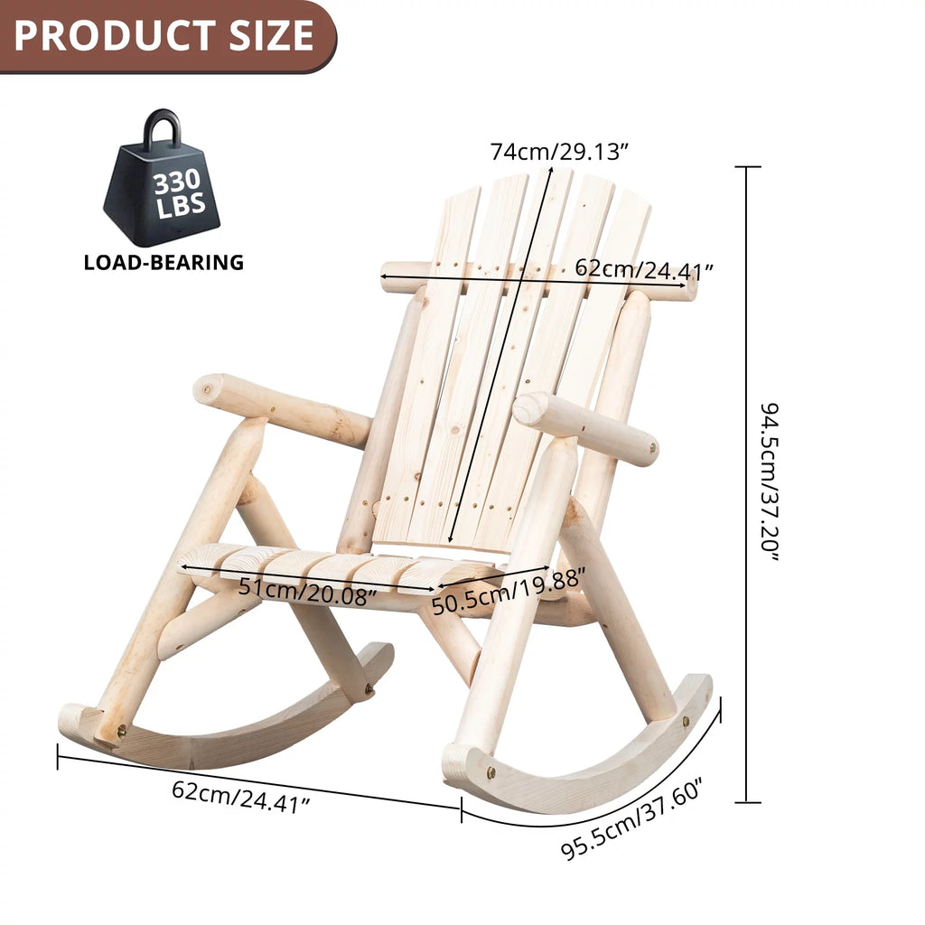Fir Wood Rocking Chair W82393