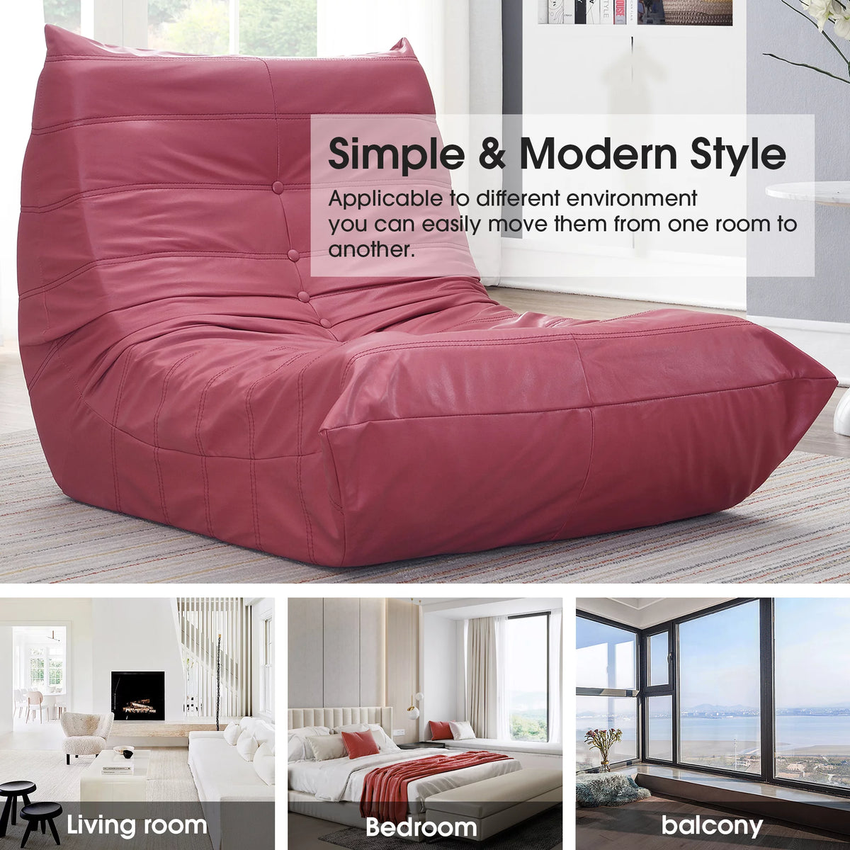 Oversized Armless Lounge Chair Z937698