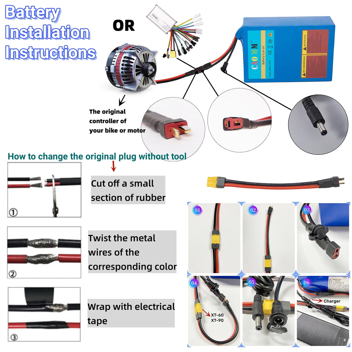 48V 8Ah Lithium Ebike Battery with Charger H2680