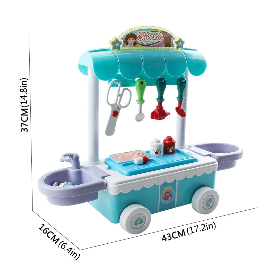Doctor Kit Surgical Car with Music Kids Play House Educational Role Play Toy T581803