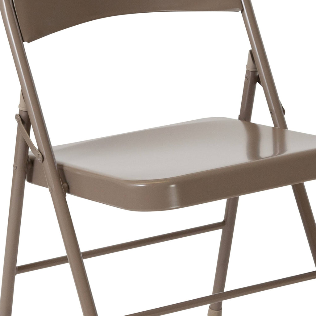 4 Pack Beige Metal Folding Chair A10593