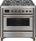 36 Dual Fuel Natural Gas Range Stainless Steel J80169