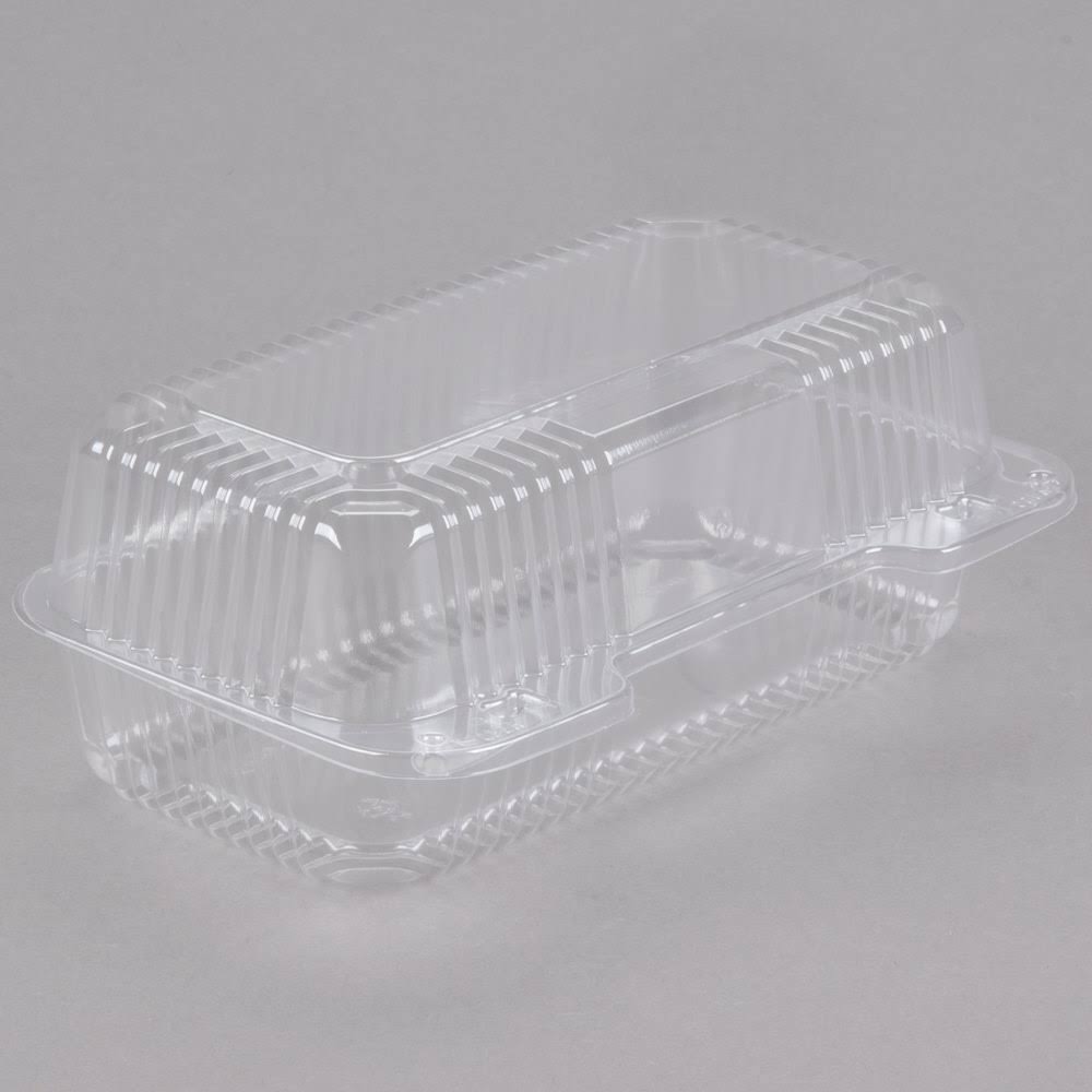 Clear Hinged Lid Containers, 250/Carton D96739