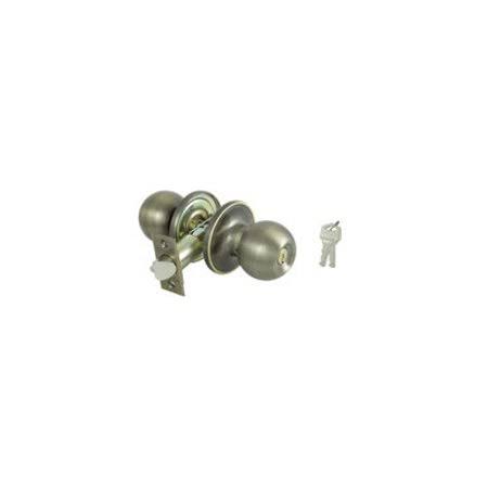 Antique Brass Keyed Entry Lockset, Case of 3 E91904