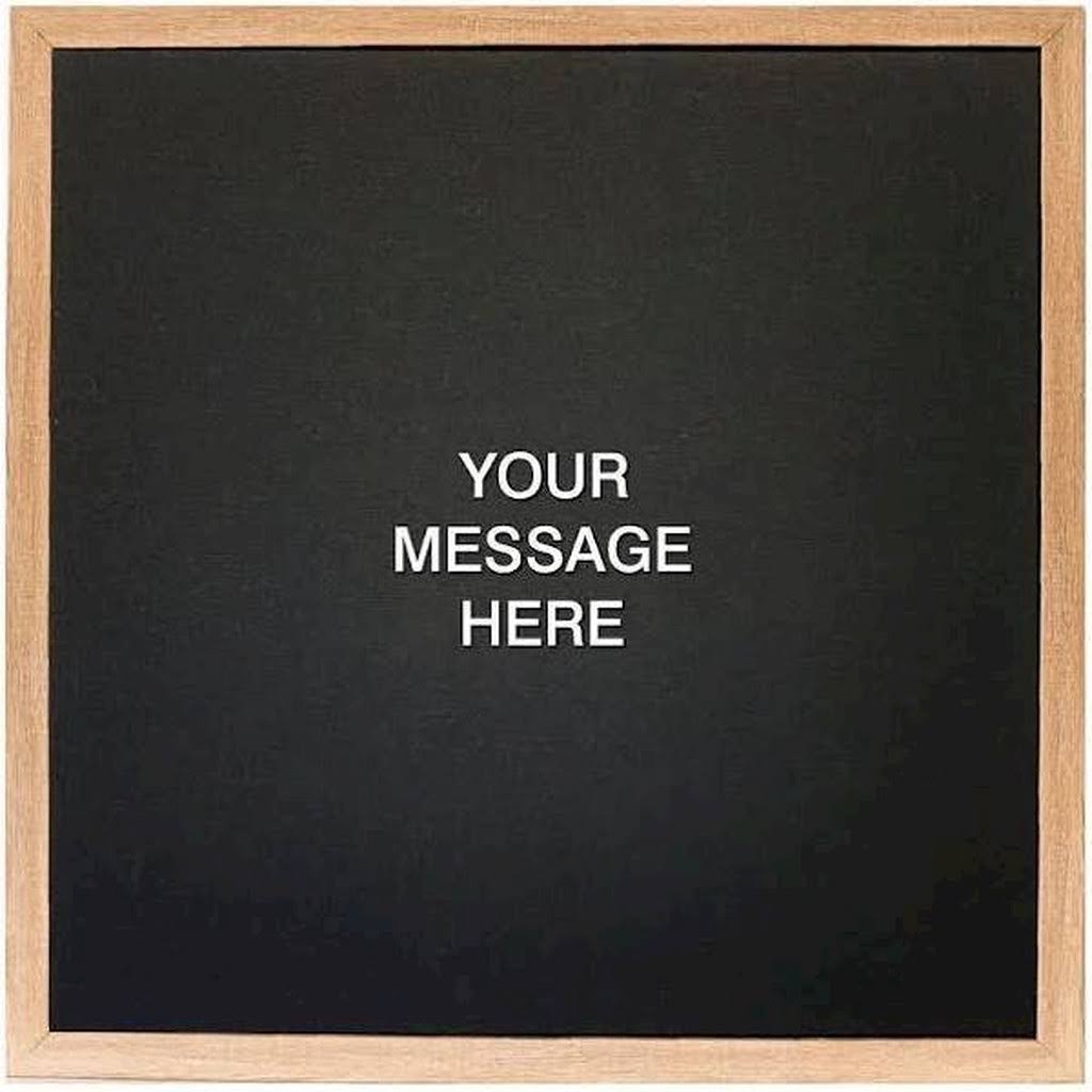Ebony Magnetic Letter Board Y104593