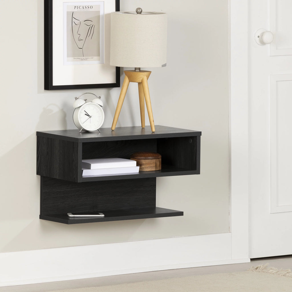 Gray Floating Nightstand G80082