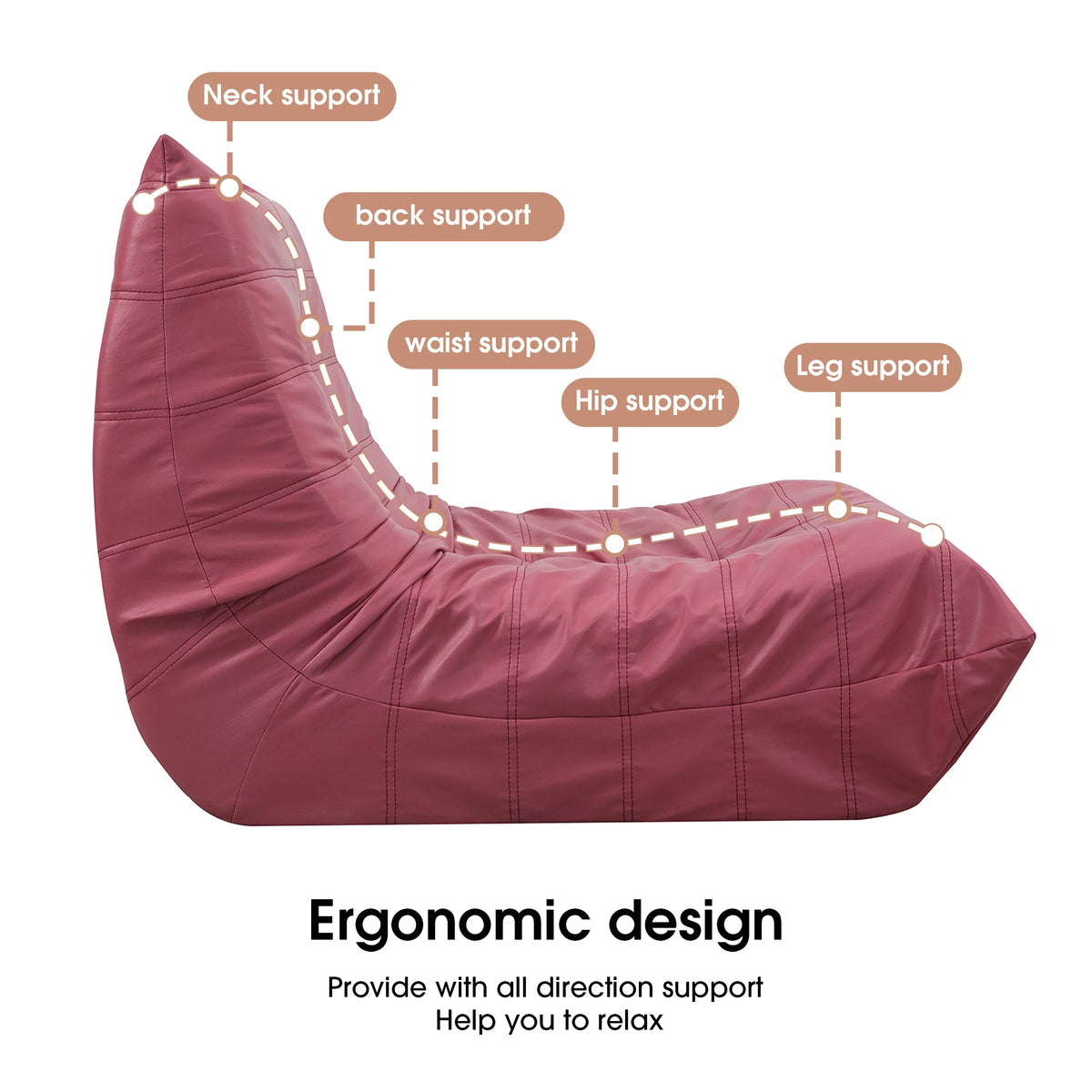 Oversized Armless Lounge Chair Z937698
