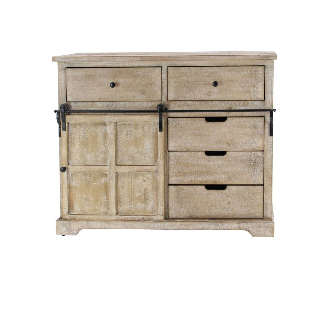 Brown Wood Farmhouse Cabinet O92435
