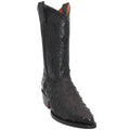 Leather Ostrich Quill Print Cowboy Boot O51228