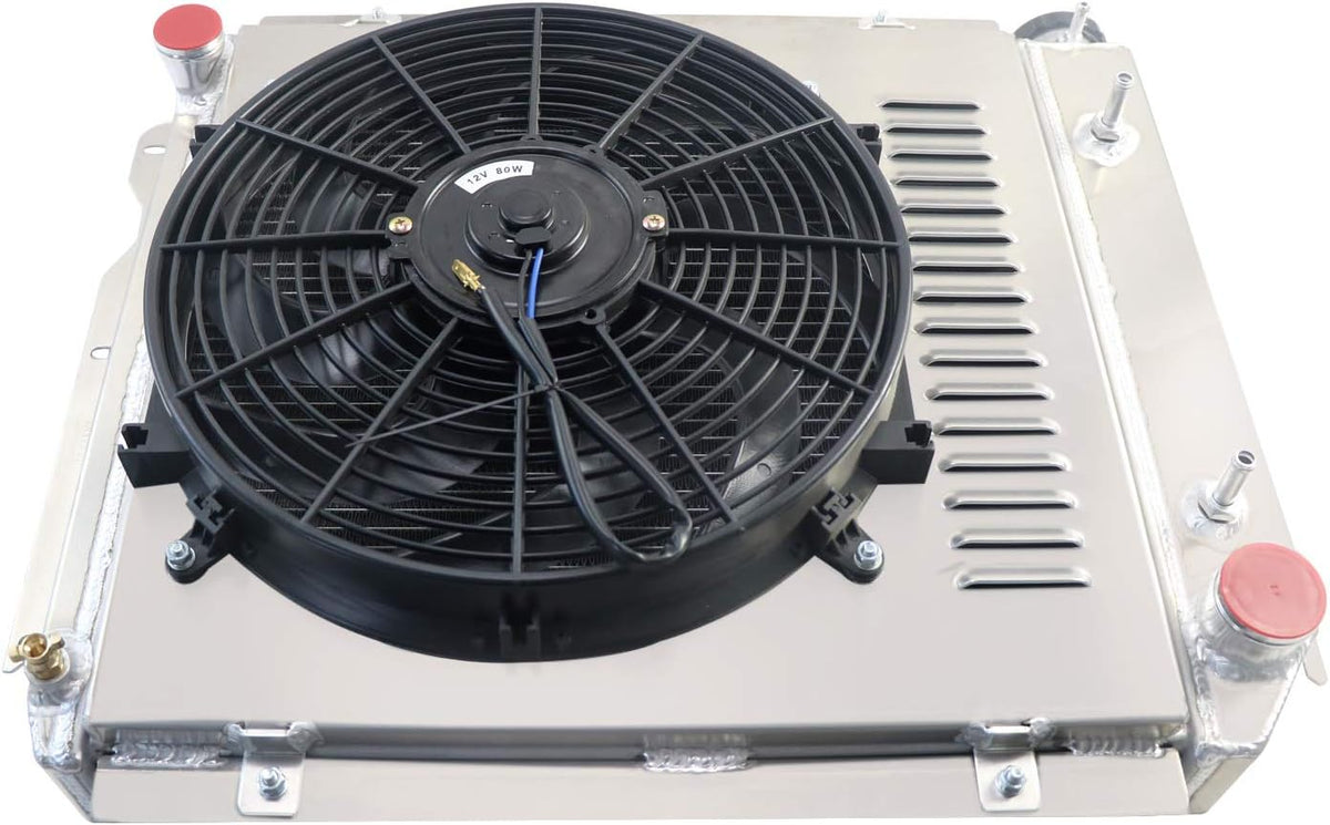 4 Row All Aluminum Radiator with Shroud Fan Z1133