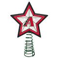 Lighted Black and Red Star Christmas Tree Topper X759