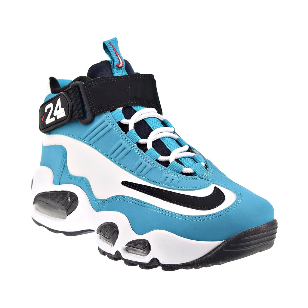 Aqua Marine Black White Men's Shoes H9722