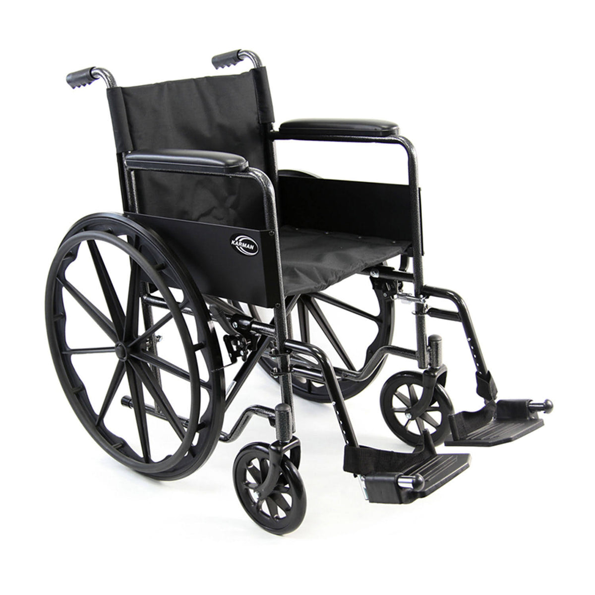 Lightweight Steel Wheelchair Fixed Armrest D182