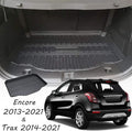 Cargo Liner Trunk Mat Cargo Tray Black Pack of 2 D511