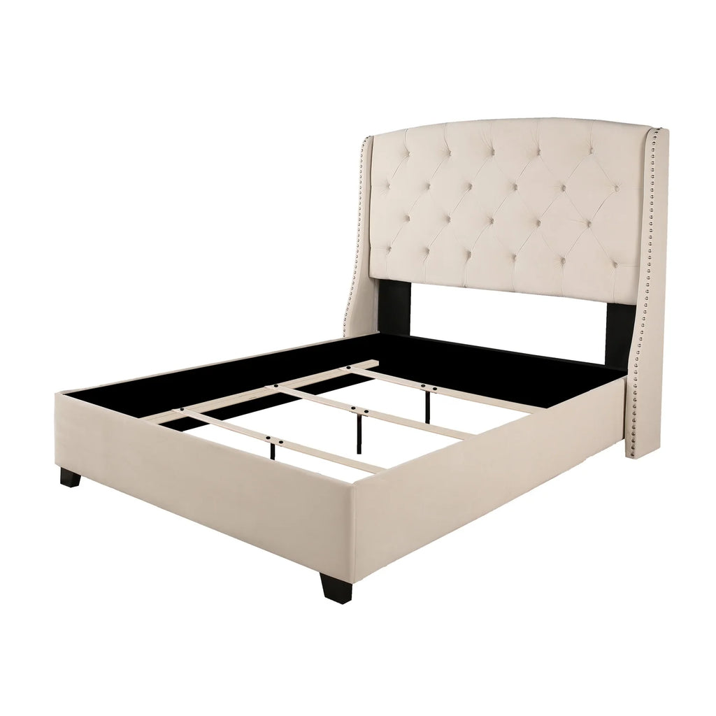 Upholstered King Bed with Nailhead Trim B591518