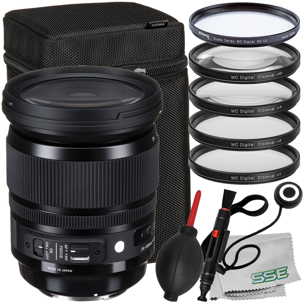Sigma 24-105mm f/4 DG OS HSM Art Lens Bundle (EF-Mount) 14pc Bundle D359