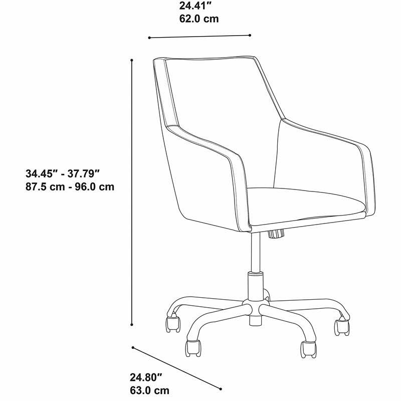 Brown Leather Box Chair P326625