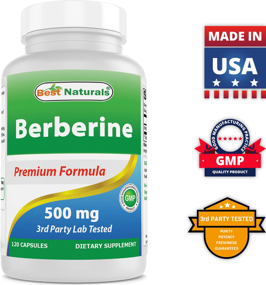 Berberine 500mg 120 Capsules 3 Pack M95289