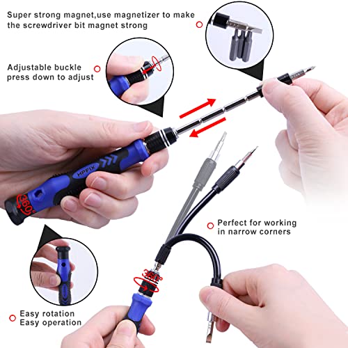 124-Piece Magnetic Precision Screwdriver Set Y8739