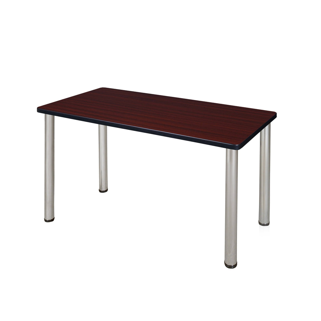 Mahogany Chrome Training Table H3701