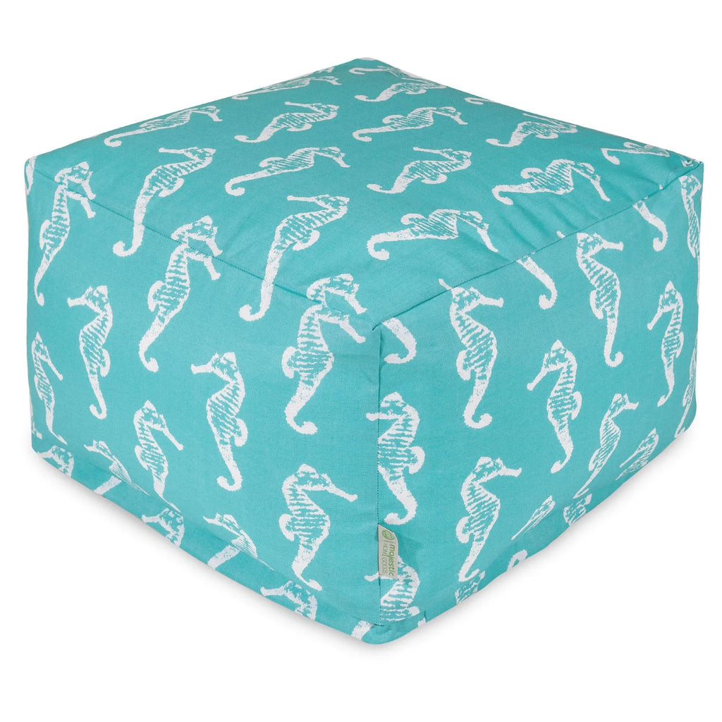 Sea Horse Indoor Outdoor Fabric Ottoman T4906