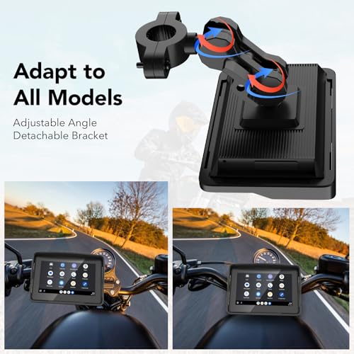 5" Motorcycle GPS Navigation System with Touchscreen J601035