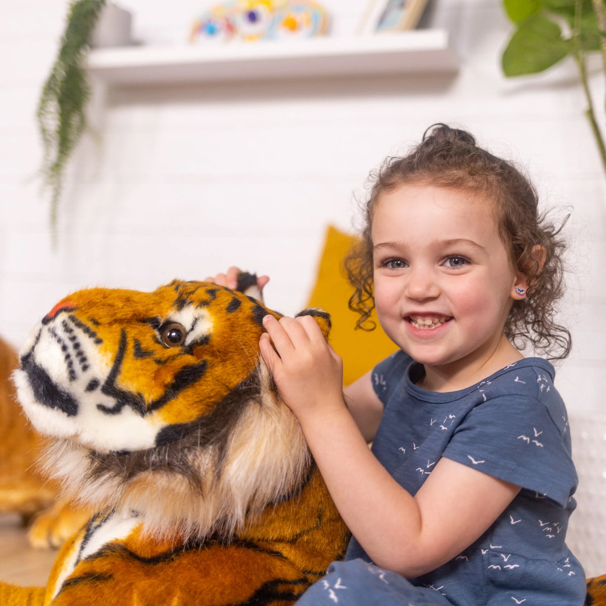Giant Tiger Stuffed Animal Over 5 Feet Long C9240