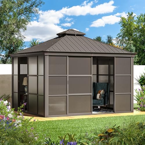 12' x 15' Aluminum Frame Polycarbonate Roof Sunroom F919741