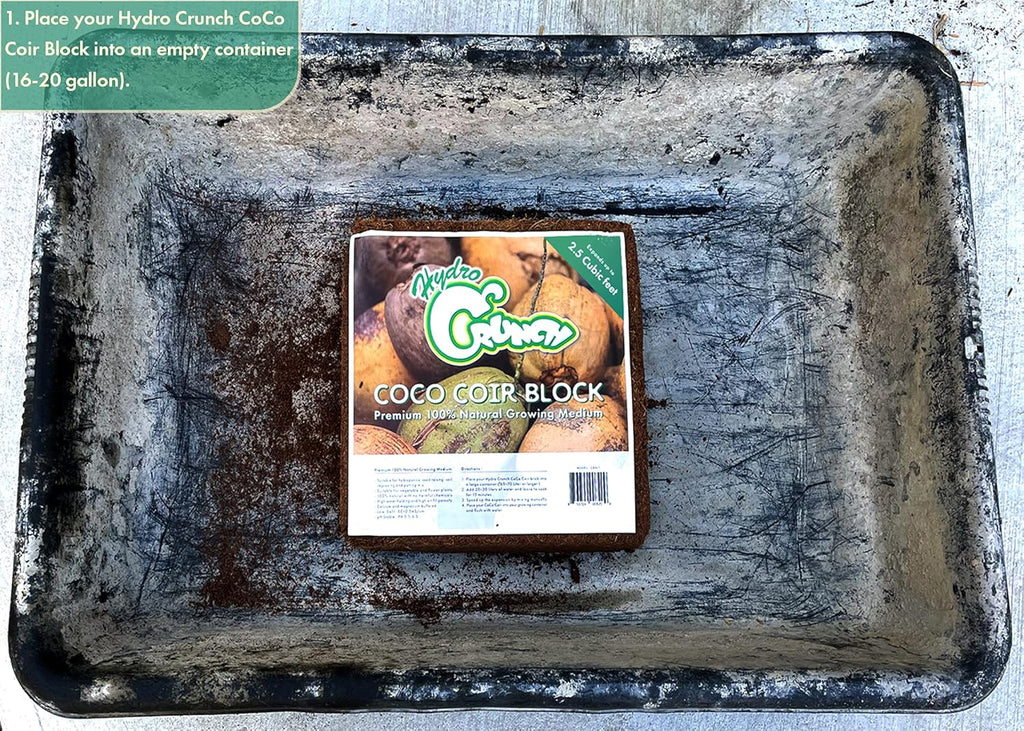 Coco Coir Block 2.5 Cubic Ft Block (2-Pack), Brown O77564