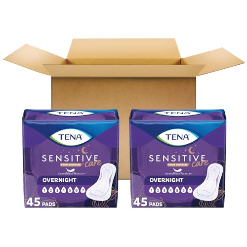 Incontinence Pads, Overnight Absorbency, Extra Coverage - 135 Count Y170459