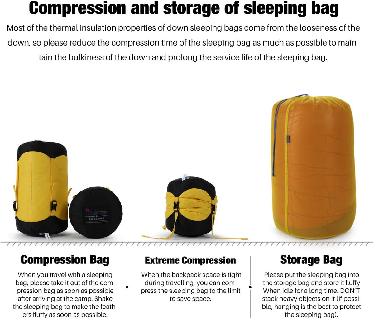 650 Fill Power Duck Down Mummy Sleeping Bag F138792