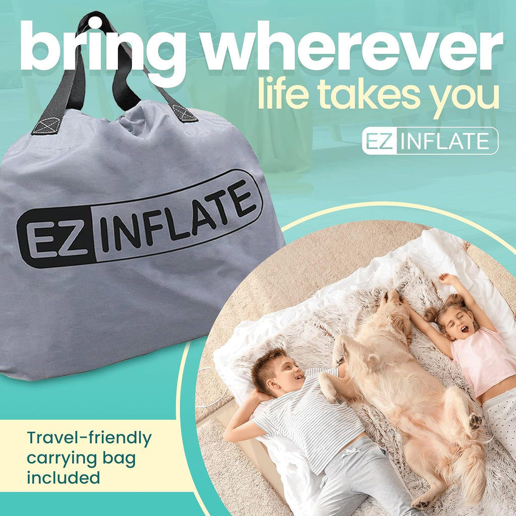 Twin Size Double-High Inflatable Air Mattress with Built in Pump N8800