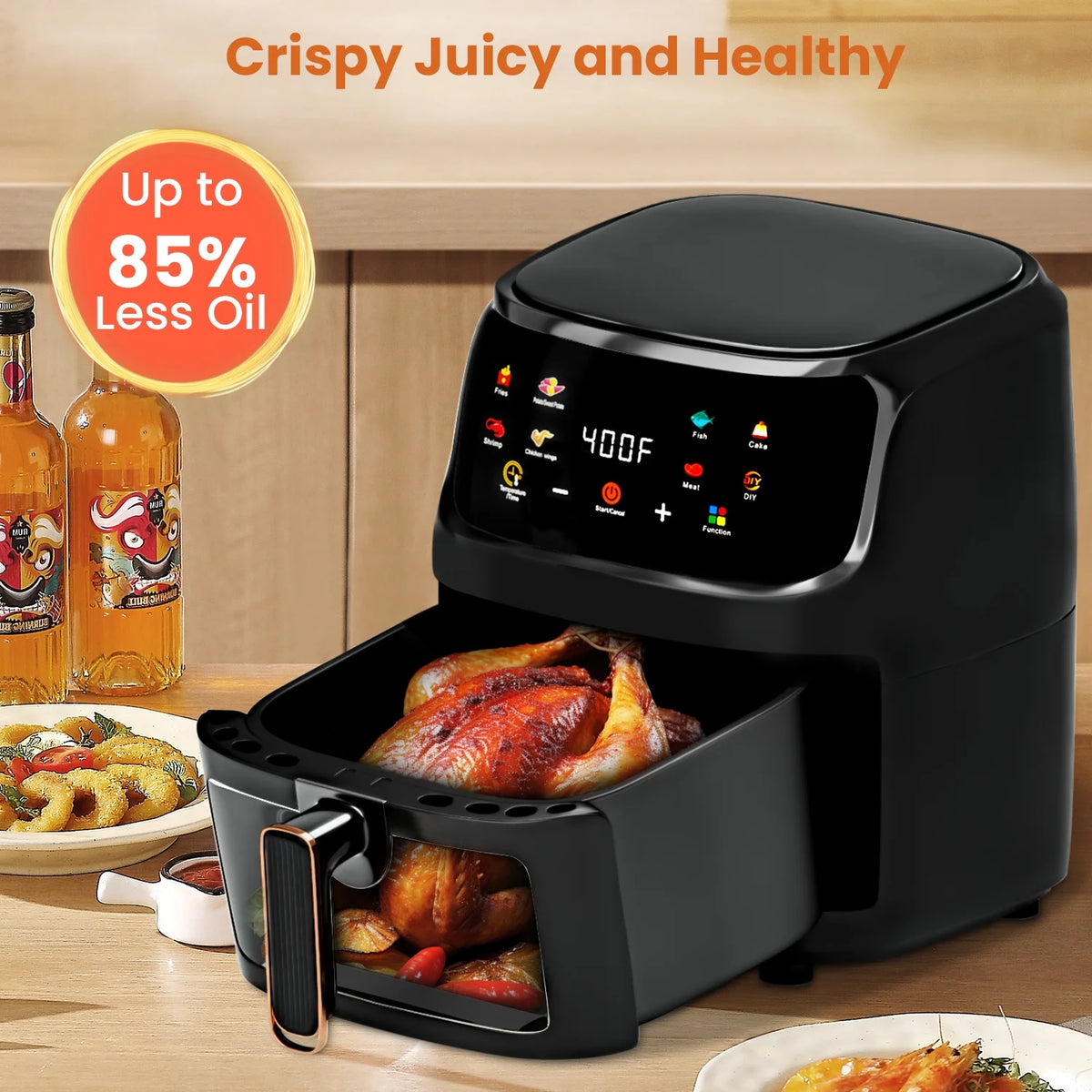 White 7.5QT 8-in-1 Digital Air Fryer C735160