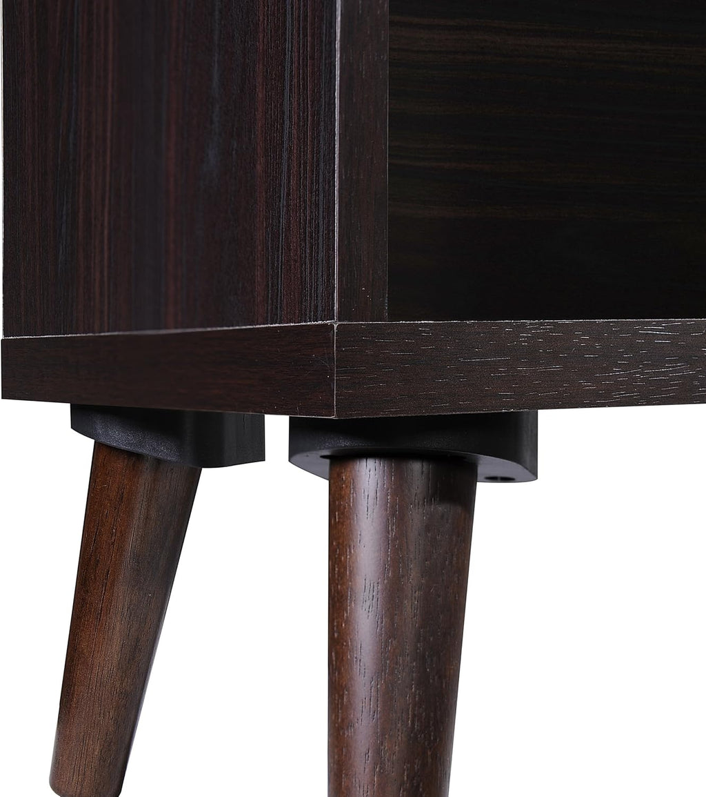 Walnut Finish Faux Wood Bookcase L441151