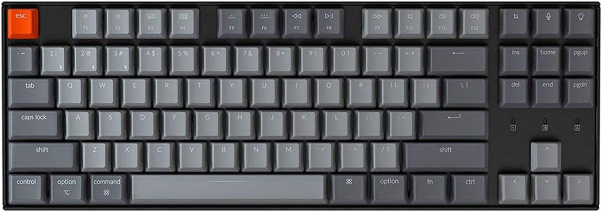 Tenkeyless Wireless Mechanical Keyboard with RGB Backlight Bluetooth Type-C Gateron G Pro Red Switch S855659