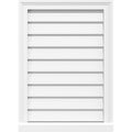 PVC Vertical Surface Mount Gable Vent with Brickmould I253