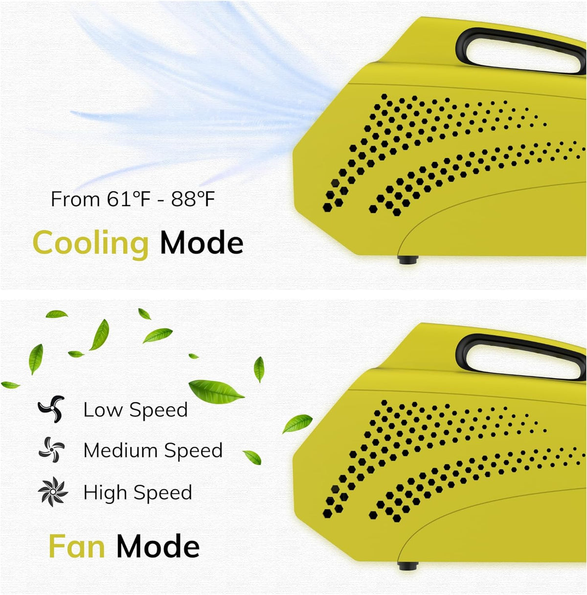Portable Air Conditioner with 3-Speed Fan E353