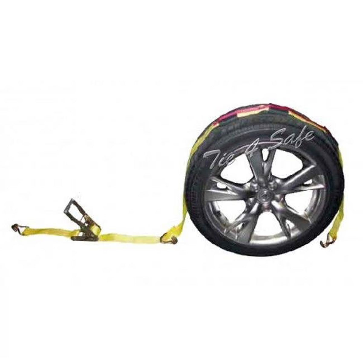 2 in. x 10 ft. Car Tie Downs with J Hooks & Ratchet Buckle, Yellow - 2 Piece W481468