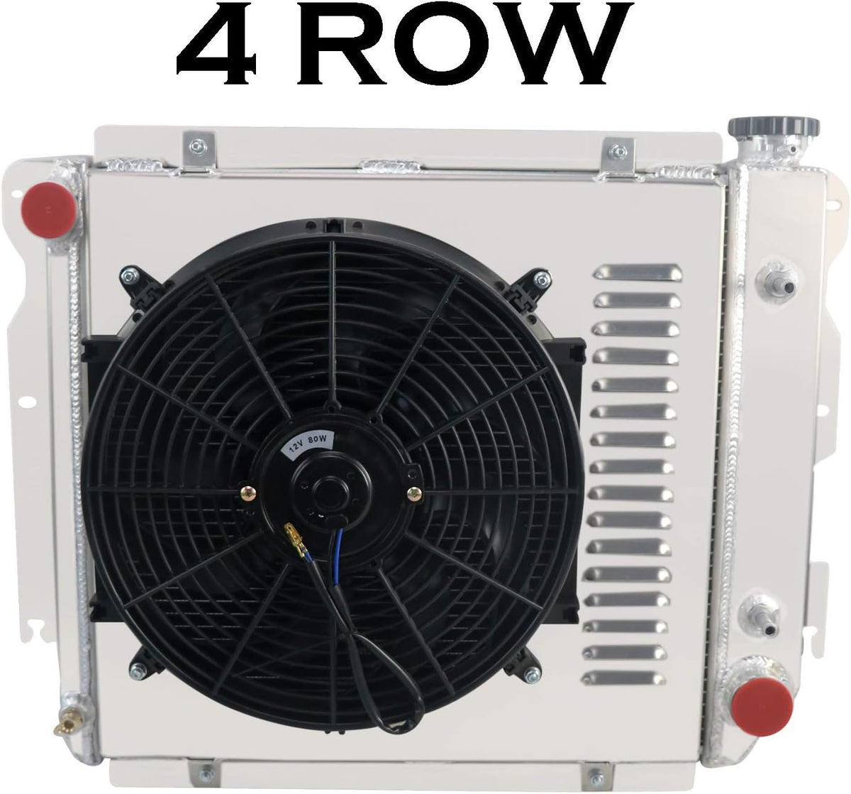 4 Row All Aluminum Radiator with Shroud Fan Z1133