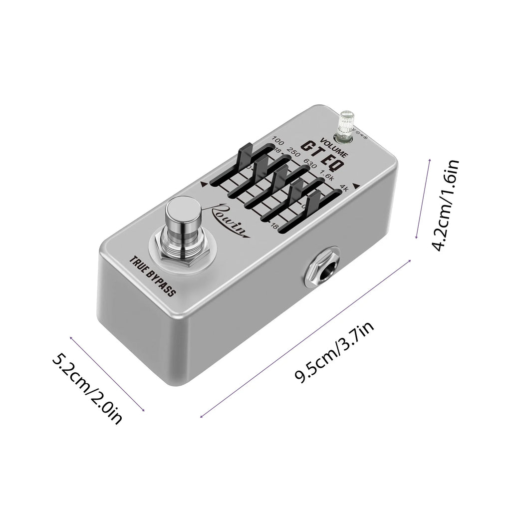 5-Band EQ Pedal for Electric Guitar with True Bypass G869